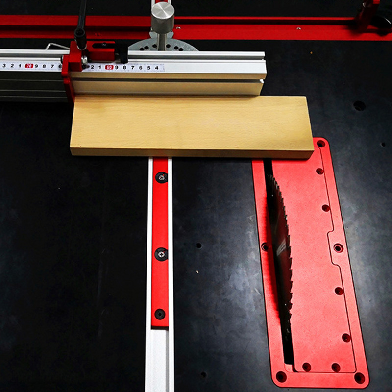 Aluminum Circular Saw Throat Plate Flip DIY Woodworking Table Cover Plate AI88