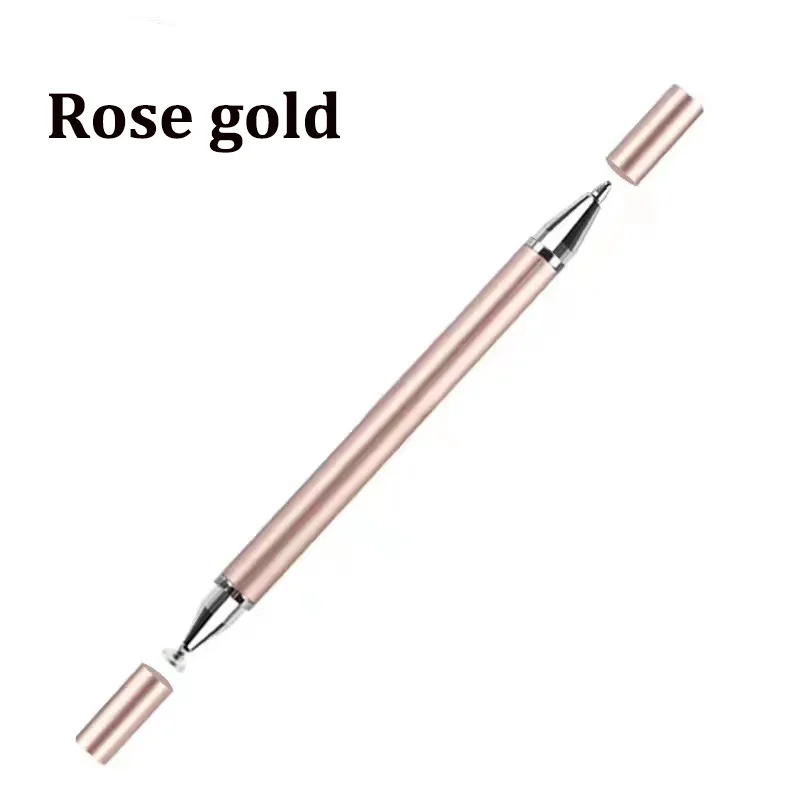 2-in-1 universele styluspen voor tablet mobiel Android ios telefoon iPad accessoires tekentablet capacitieve schermaanraakpen: Oranje