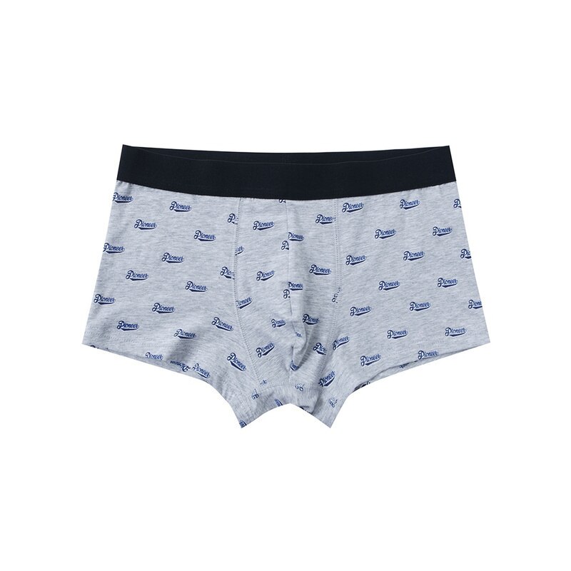 Metersbonwe Boxer Teenagers Male Underwear Men Cotton Underpants Male Panties Underwear Comfortable Boxer Homewear 265385: Gray group / S