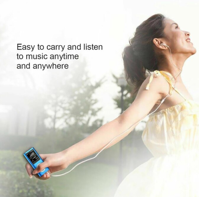 Radio FM deportiva portátil con reproductor Mp3 y Mp4, bonita, con LCD de 1,8 pulgadas, compatible con música, vídeo, reproductor multimedia Mp3 y Mp4 para IPod Style