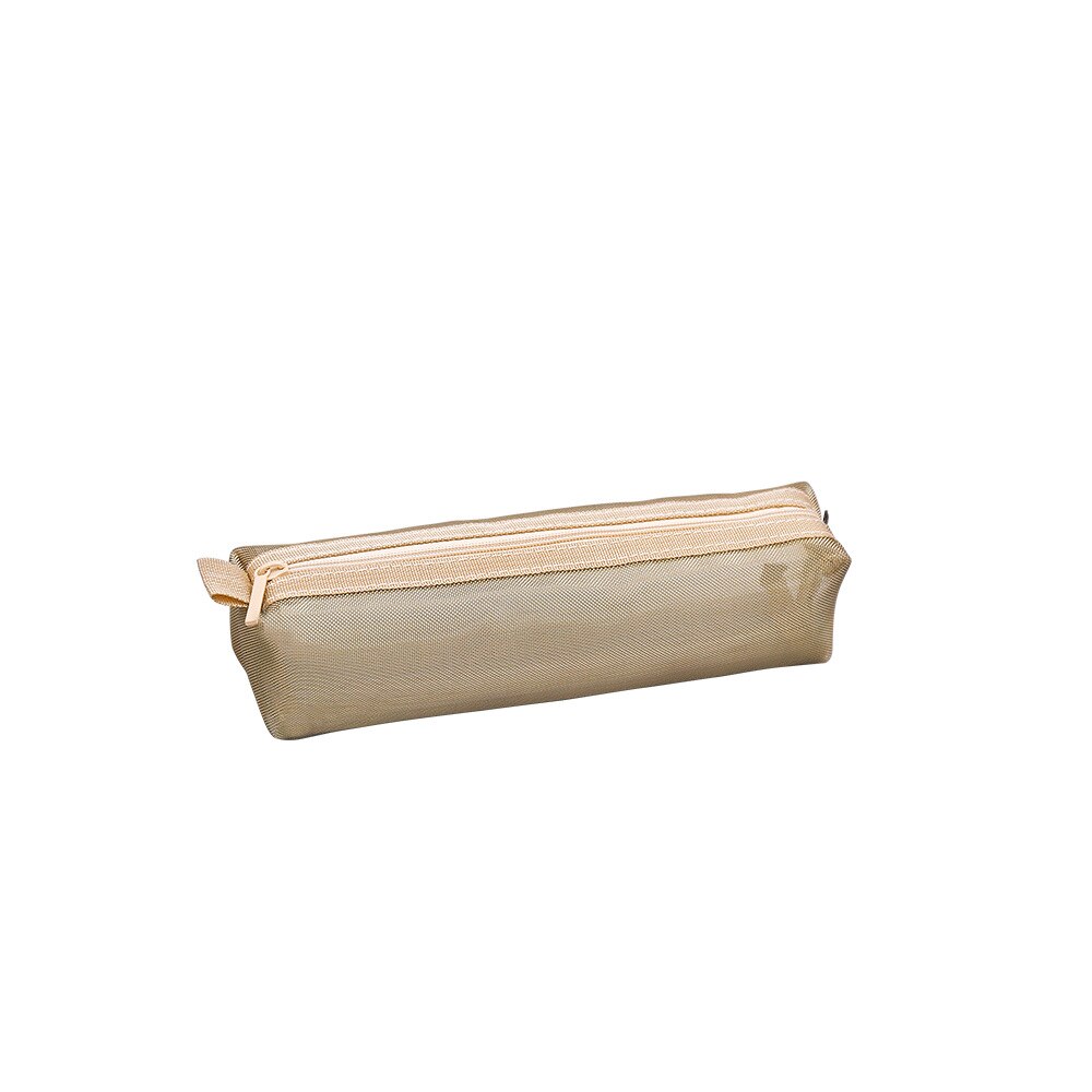 Estojo de malha transparente criativo, bolsa de lápis grande para crianças, presente para crianças
