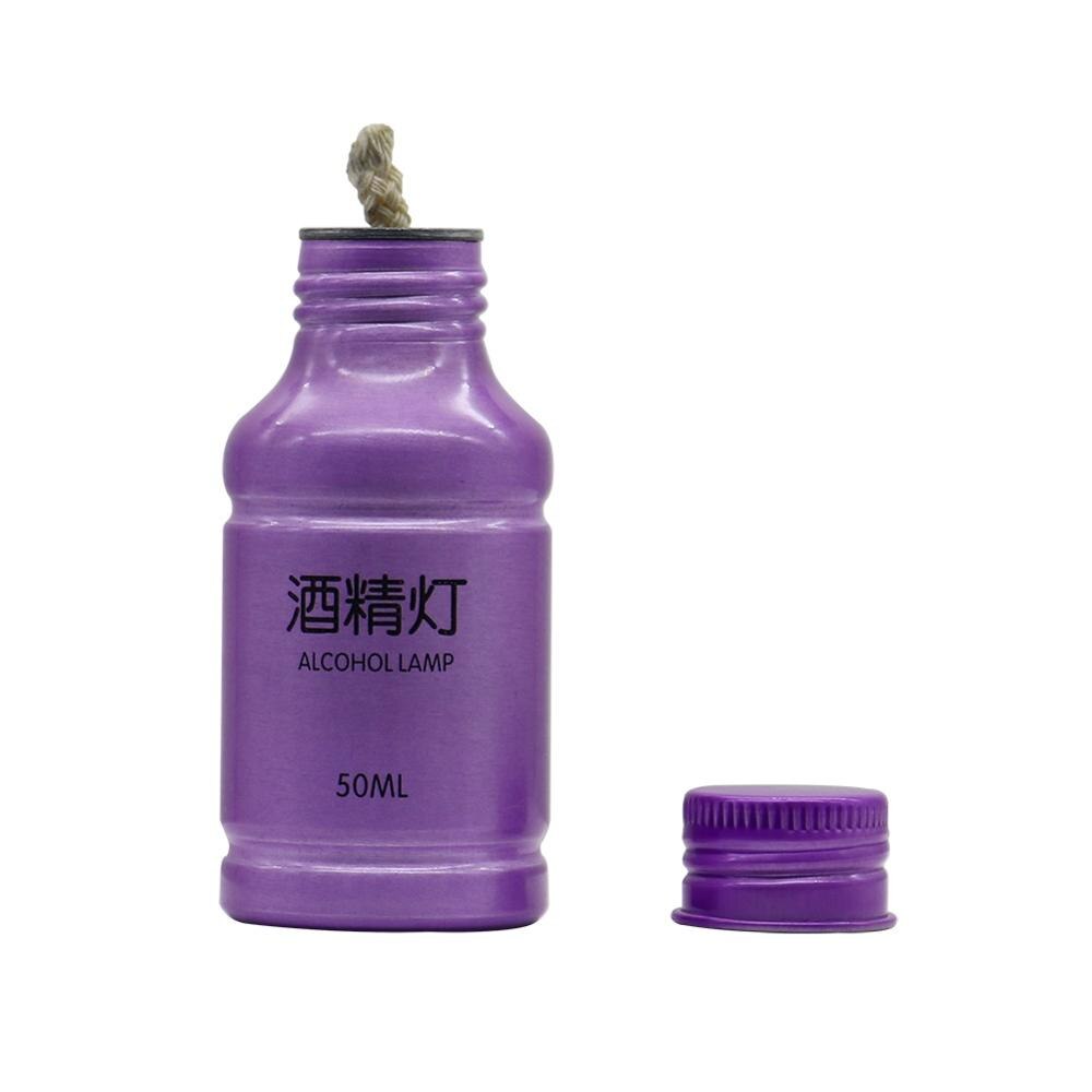 50ML Chemistry Alcohol Burner Lamp Portable Aluminum Alloy Alcohol Lamp Lab Laborotary Heating Supplies Teaching Equipment: Transparent