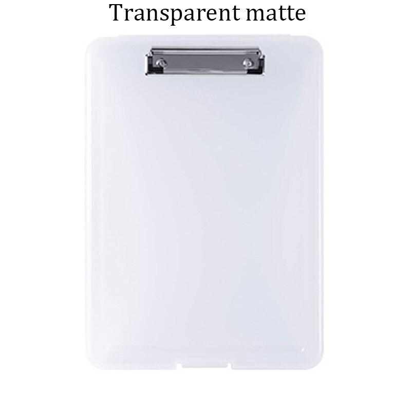 A4 Opbergdoos Bestandsmap Bestand Test Papier Bestand Opbergdoos Multifunctionele Bestand Doos Schrijfbord Map Kantoor briefpapier: Transparent matte