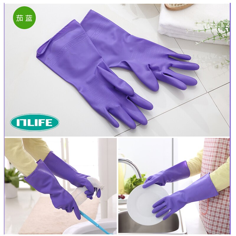 Household waterproof rubber thin gloves kitchen summer washing clothes washing dishes chores clean sanitary latex gloves