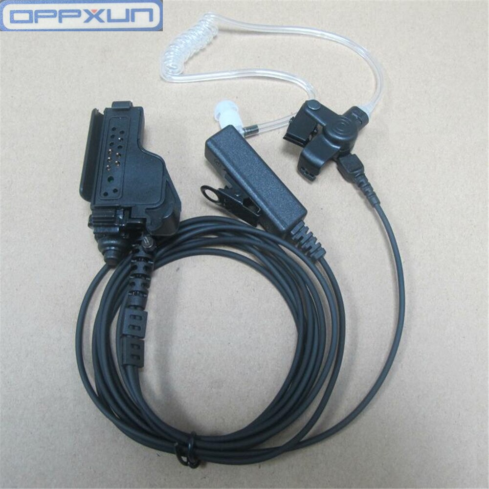 OPPXUN auriculares de conducto de aire PTT Rectangular para Motorola HT1000 PR1500, XTS1500, XTS2000, XTS2500, XTS3000, XTS3500, XTS5000 radio