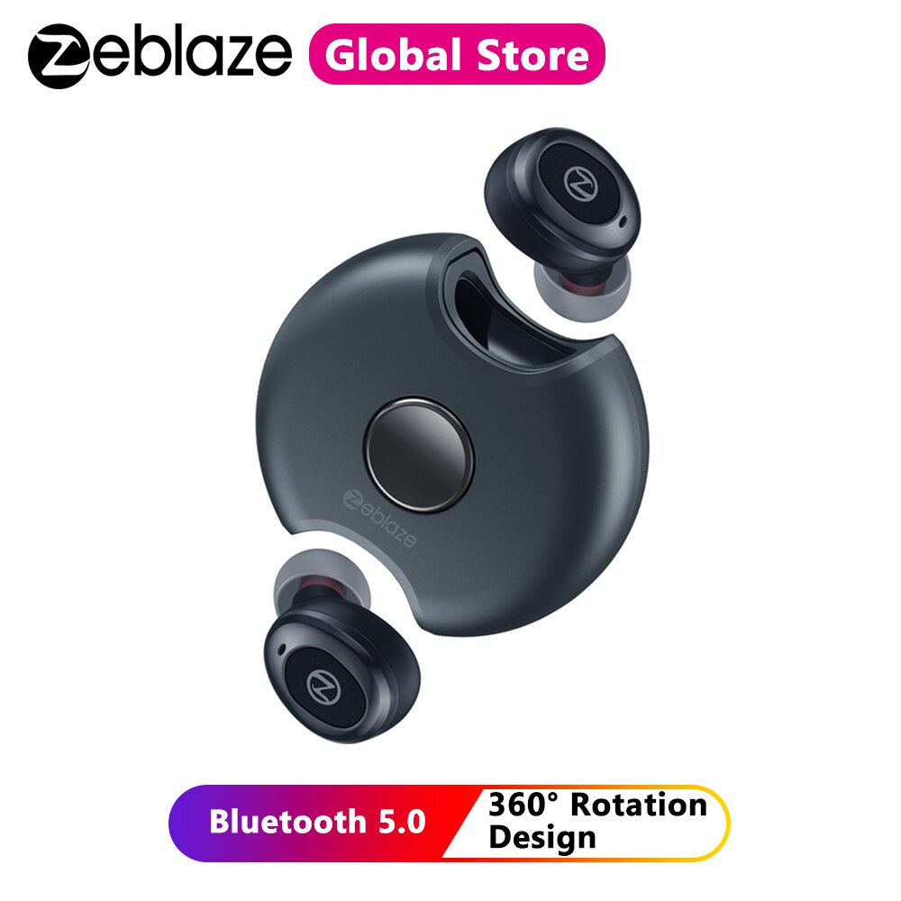 Zeblaze Zepods™Écouteurs sans fil bluetooth oth5.0 360 ° Rotation IPX5 étanche 18 heures d'autonomie batterie charge rapide écouteur
