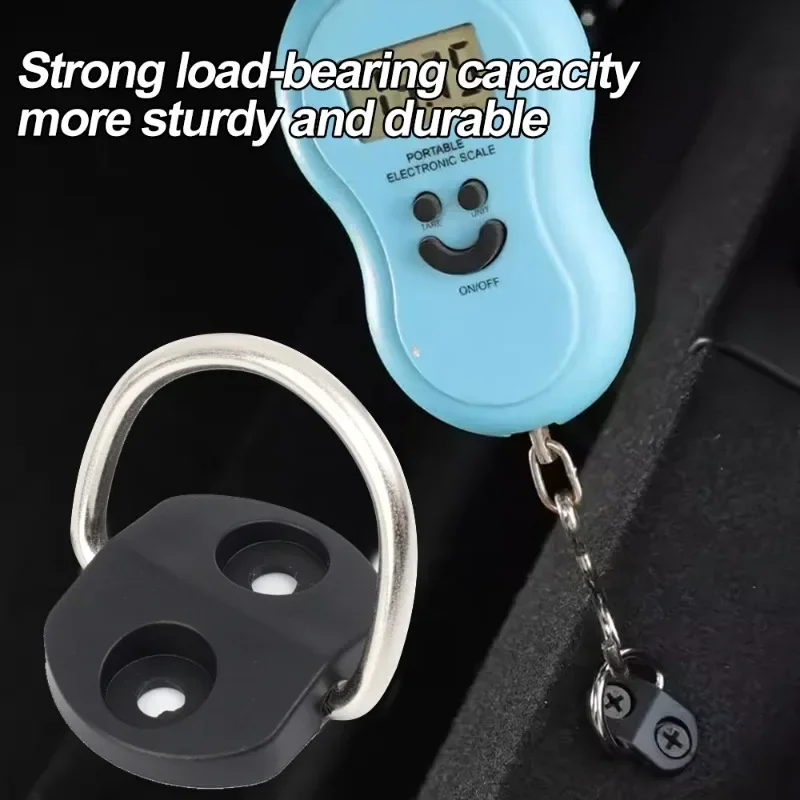 12 sets Fixed Hooks for Car Trunk Mesh Pocket Hanging Loop Split Ring Hook Luggage Cargo Floor Net Fixing Kit Auto Accessories