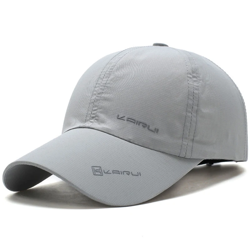 Sommerkasket, baseballkasket med mærke, mænd og kvinder, kasket med ben, snapback-hatte til mænd, bones gorras hombres casquette homme, кепка 여름모자: Lysegrå