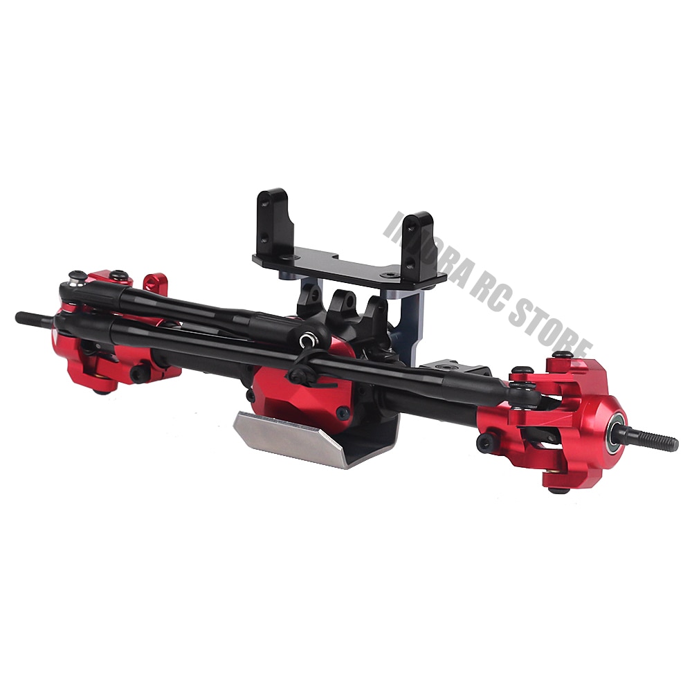INJORA RC Car CNC Metal Front / Rear Axle with Protector for 1:10 RC Crawler Car Axial SCX10 II 90046 90047: YQCQ-02RD Front