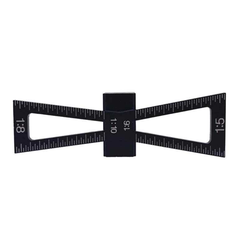 Swallow Tail Dovetail Marker Guide Gauge Hand Cut Wood Joint Tool Scale Template