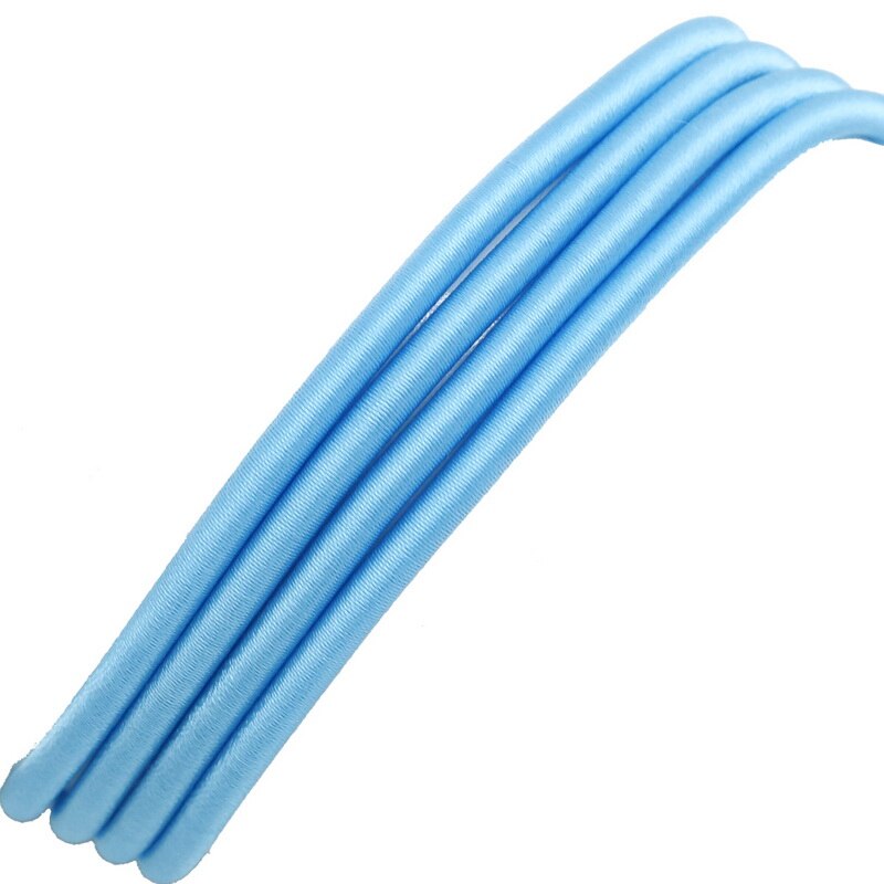 Product Zijde Sieraden Koord met Holle Rubber voor Sieraden Maken DIY Craft Accessoires Nceklace Armband Bevindingen 45 cm/lot: Turquoise