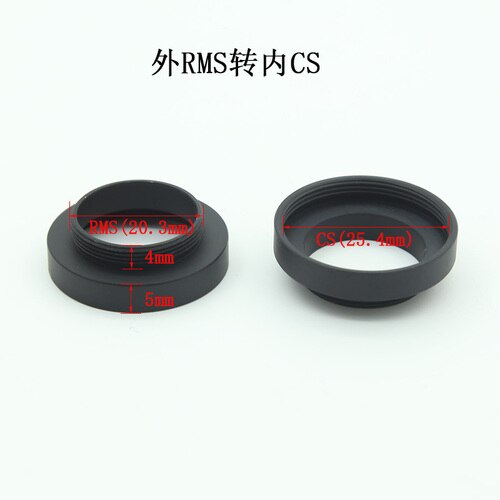 Microscope Objective Lens CS RMS Thread to M25 M26 M27 M32 Micro Photography Interface Adapter Ring: E