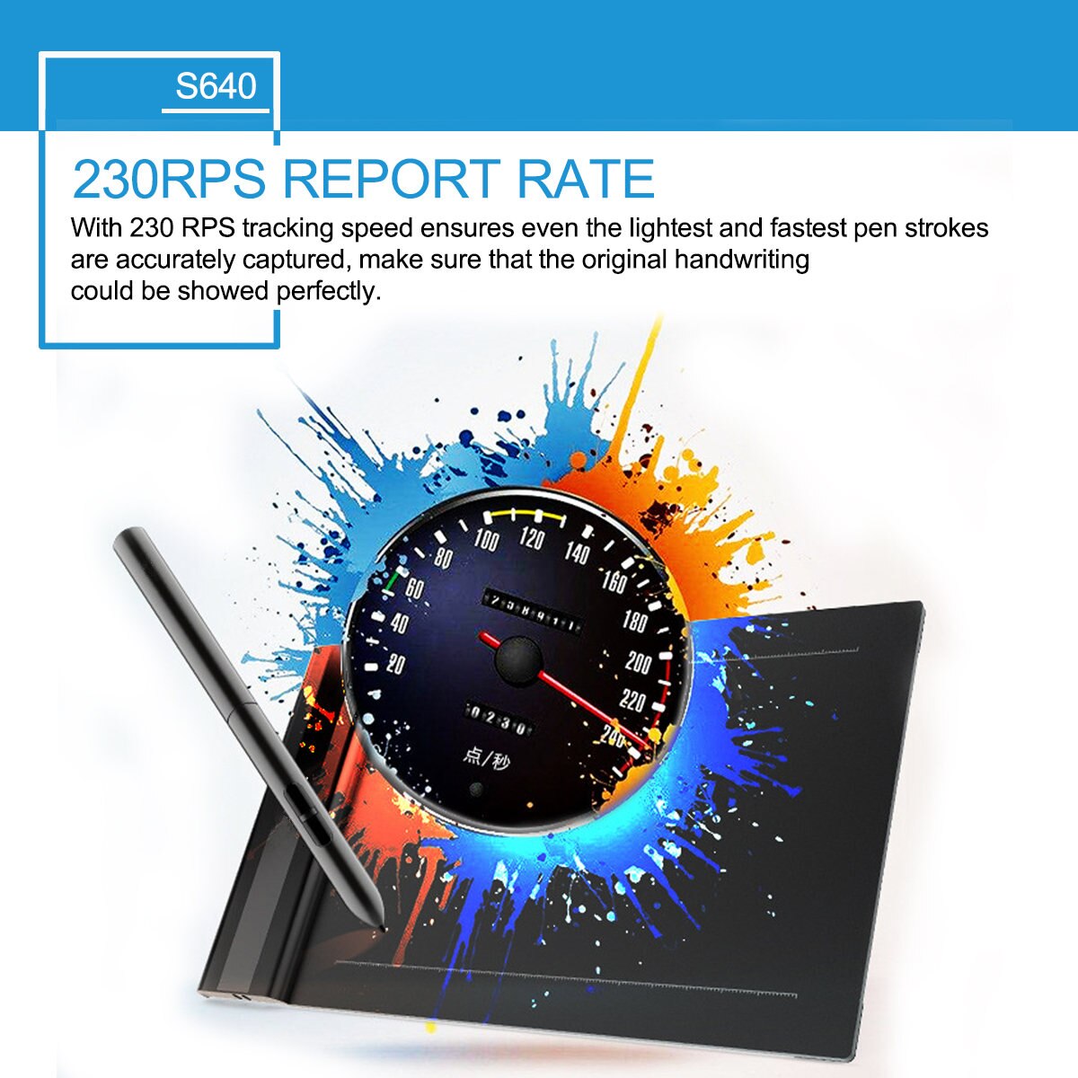 S640 Grafische Tekening Tablet 6X4 Inch Met Gratis Pen 8192 Niveaus Digitale Tablet Online Onderwijs & Leren Voor beginner