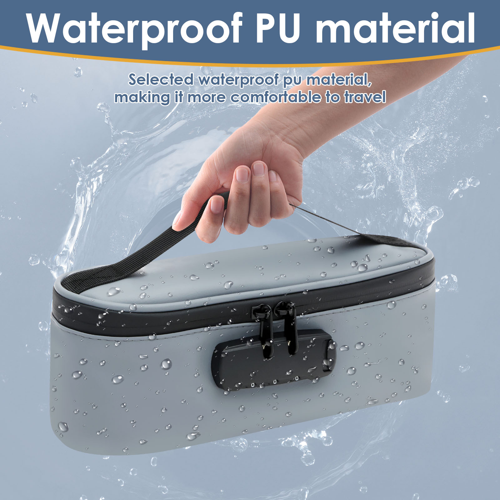 Afsluitbare opslag Speelgoedtas Waterdichte draagbare slijtvaste doos PU Elektronica Organizer Pouch Reisaccessoires te sorteren