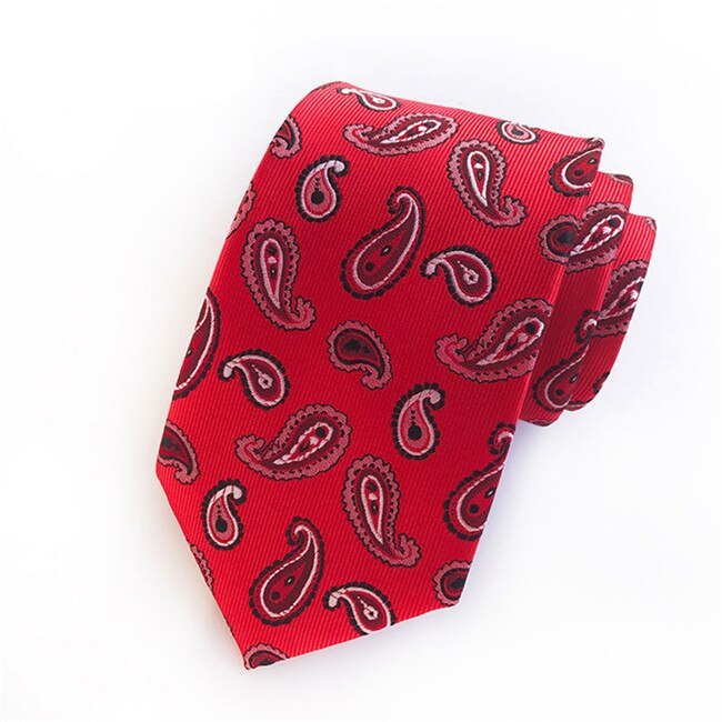 Ties for Men Wedding Business Formal Wear Neckties Polyester Jacquard Ties 8 CM Neckwear Men: 12