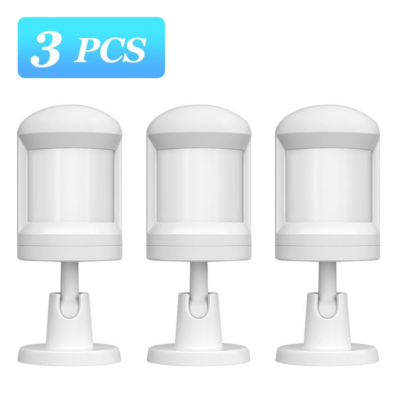 Human Body Sensor ZigBee Movement Foot Stand Motion Security Wireless Connection Light Intensity For Alexa Google Home Assistant: 3pcs