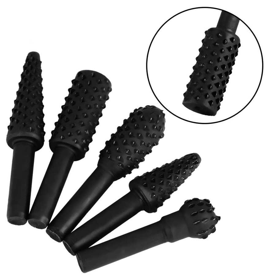 Burrs Wooden Stick Rotating File 5-piece Carbon Steel Turning Tool Set Wood