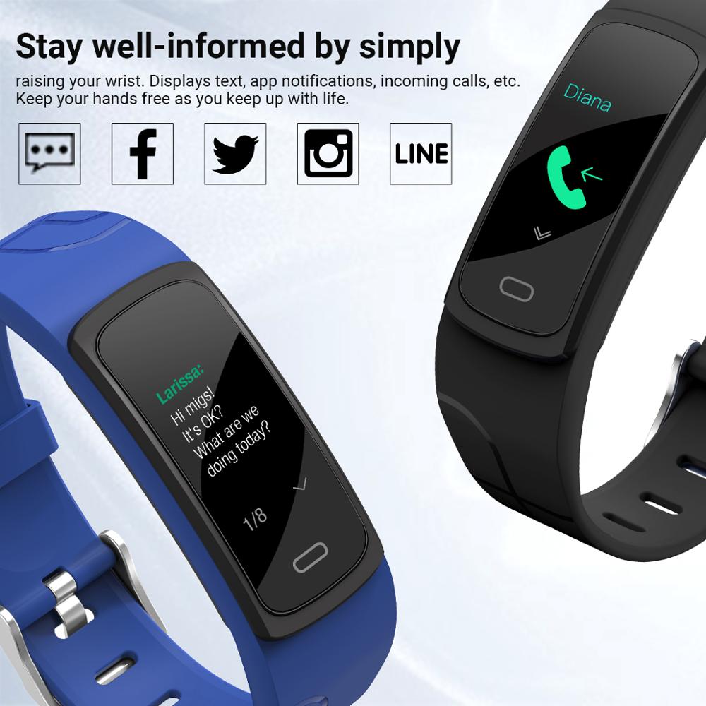 Smawatch B3C Smart Band Fitness Tracker Hartslag Bluetooth Smart Polsbandjes Sport Smart Armband