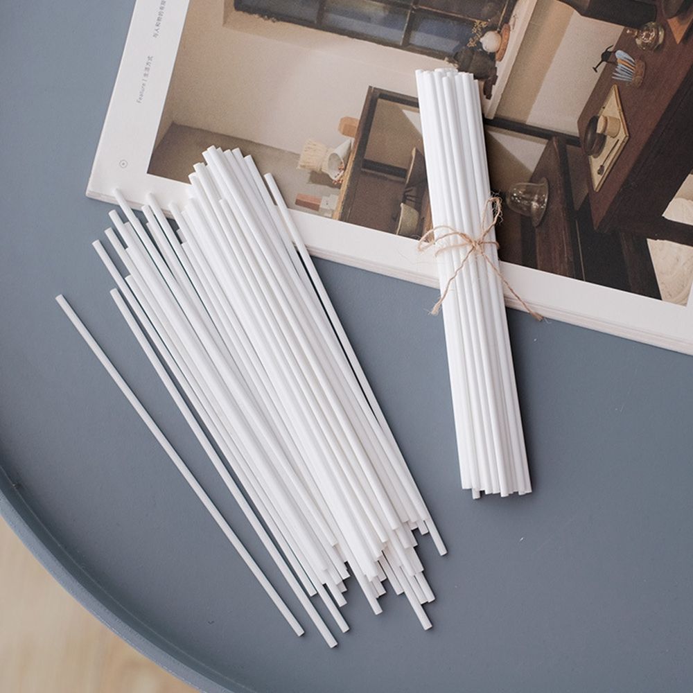 50 Stuks 3/4Mm Reed Sticks Diffuser Aromatherapie Vluchtige Staaf Diffuser Stok Diy Handgemaakte Huis Rotan Riet Olie refill Sticks