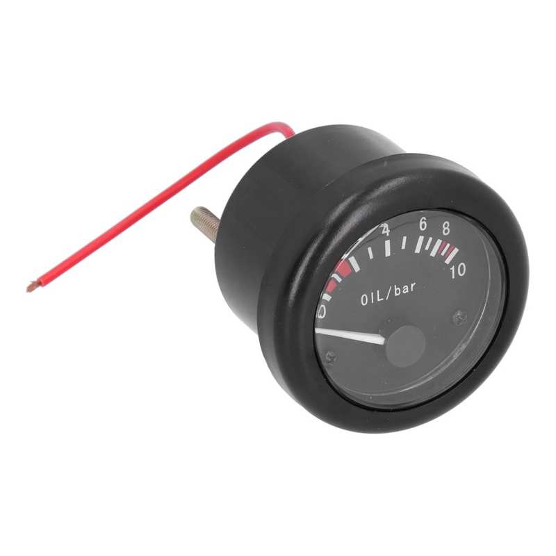 52mm Marine Engine Oil Pressure Gauge Pointer LED Backlight with Warning Sensor Indicator Light 12V Alarm Gauge NPT1/8