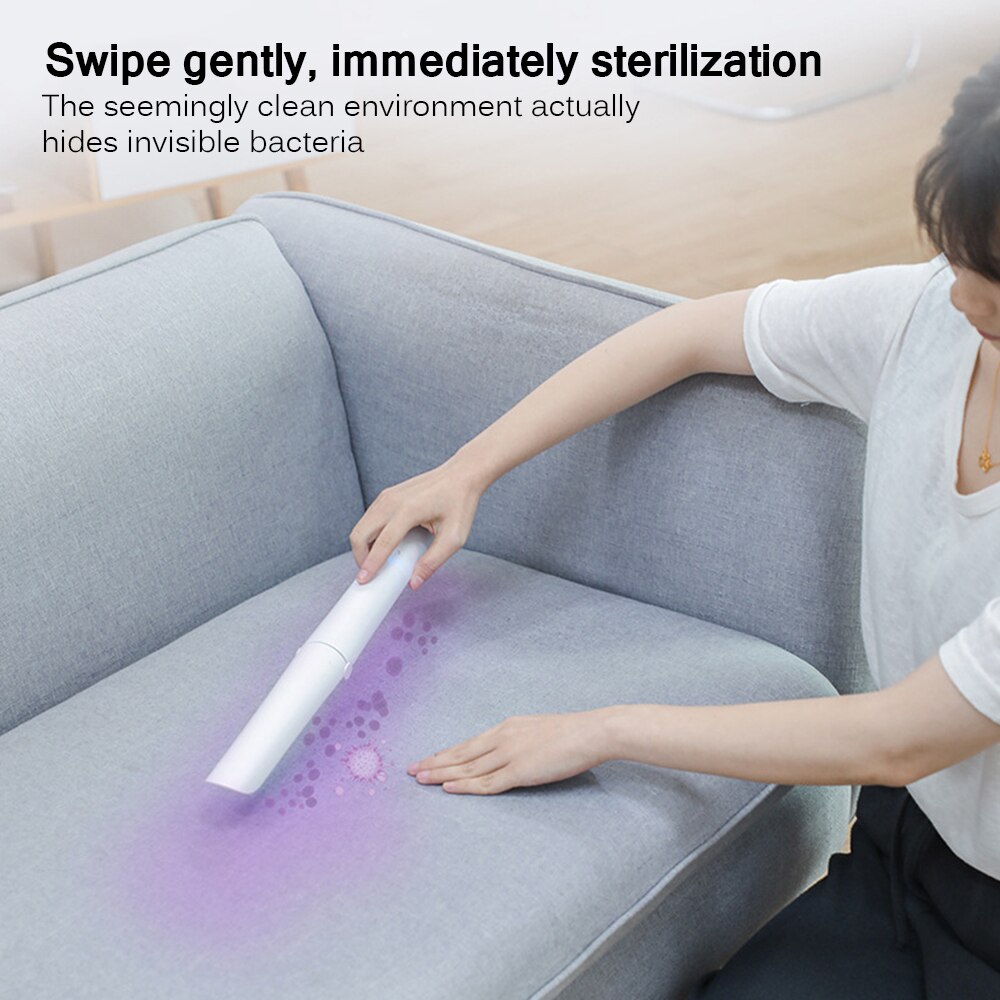 Tragbare Sterilisieren UVC Licht Keimtötende UV Lampe Zauberstab Hause Handheld Desinfektion Batterie IVC LED Sterilisator Entkeimungslampe