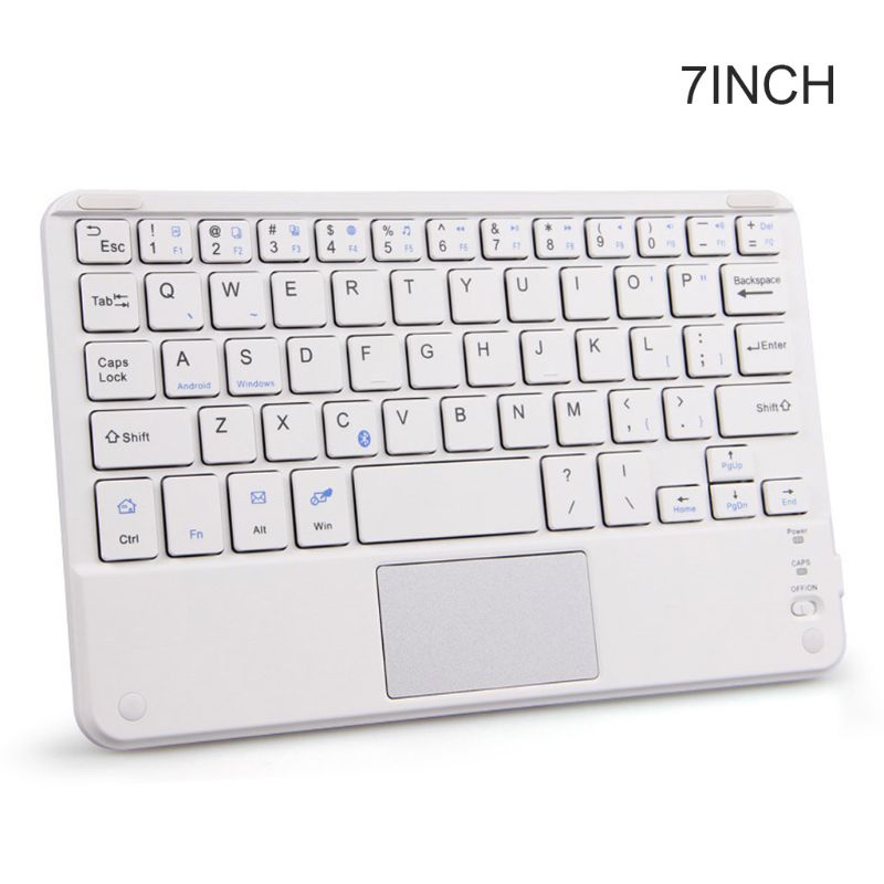 7/9/10 Inch Draadloze Bluetooth Lichtgewicht Toetsenbord Met Touchpad Mobiel Tablet Toetsenbord Draagbare Reizen Toetsenbord: W-7