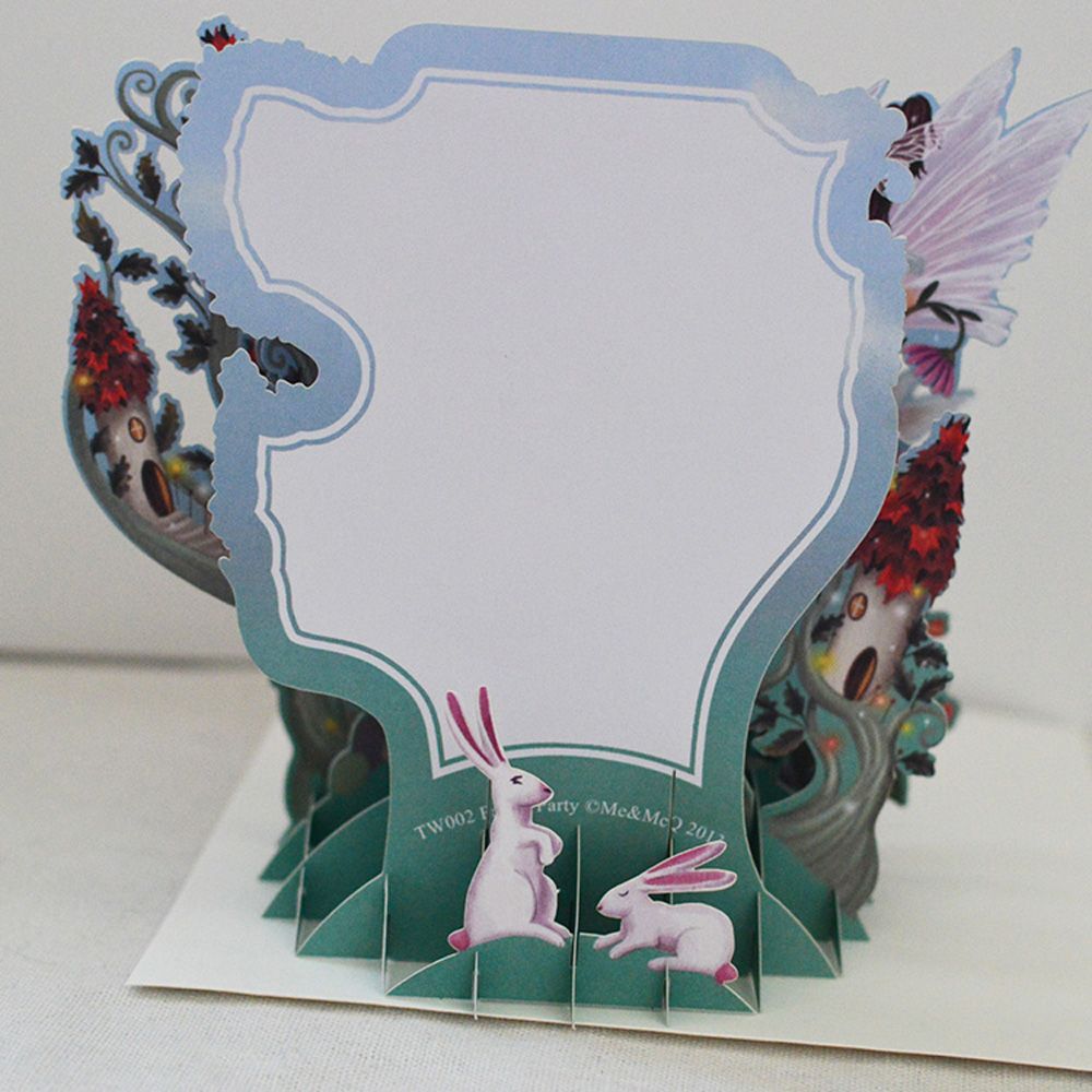 3D Gebühr Wald Grußkarten Glückliches Geburtstag Handgemachte Postkarte Einladungen Kreative DIY Mädchen Glücklich Geburtstag Karten