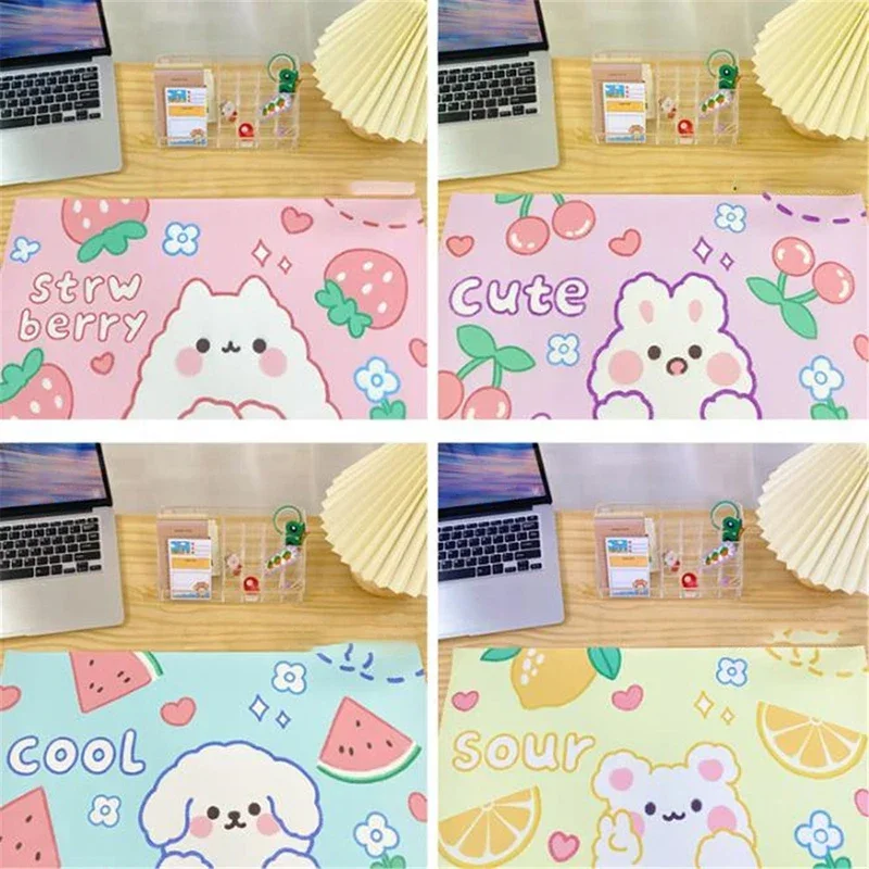 Grote muismat Kawaii antislip desktop tafelmat Student bureaumat Schattige beer Bunny muismat Grote spelmat Bureau-organizer