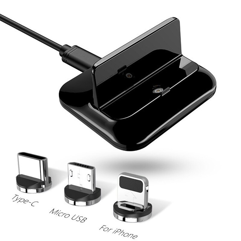 Station d'accueil magnétique Type c Station de charge pour Huawei P30 Pro Iphone Smartphone chargeur Station d'accueil pour Samsung S20 Apple