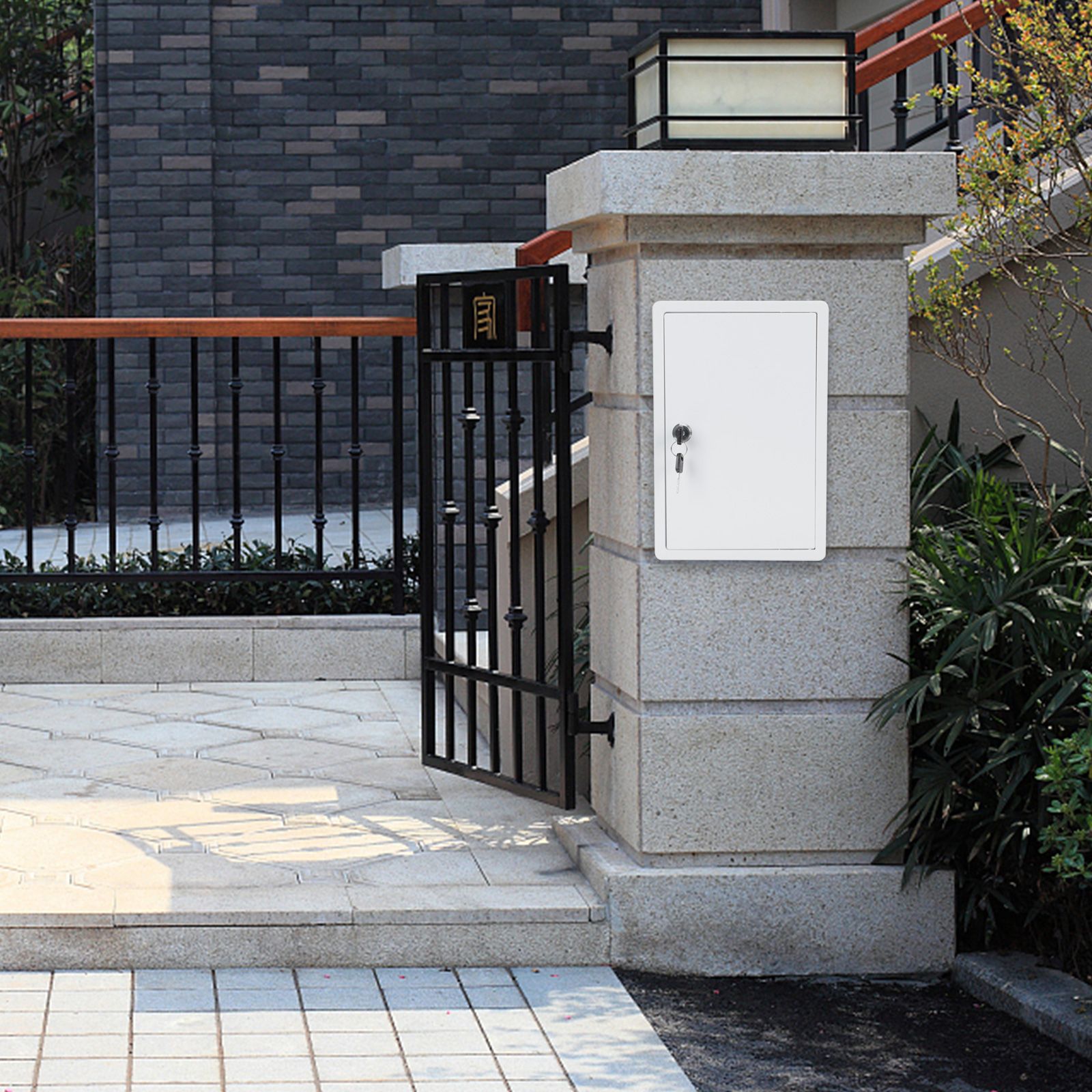 Cerradura de caja montable en la pared para segura, caja de plástico duradera para contenedor de almacenamiento de , caja ganizer de correo