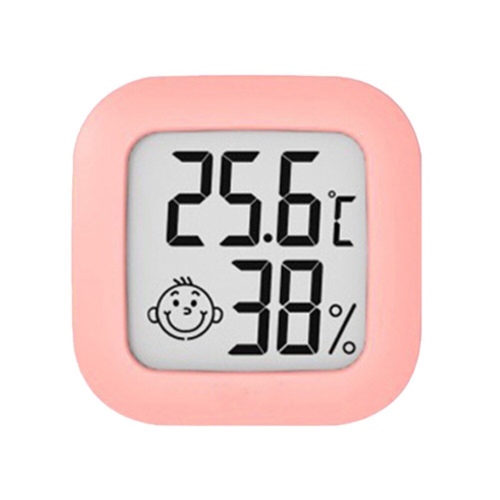 Air Humidity Meter Mini Indoor Thermometer LCD Digital Temperature Room Electronic Hygrometer Gauge Sensor Moisture Meter Home: Pink