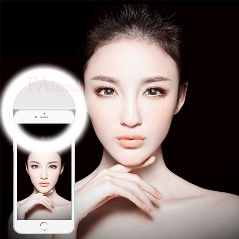 FANGTUOSI LED Selfie Light Phone light ring Portable Flash Enhancing Photography ring light