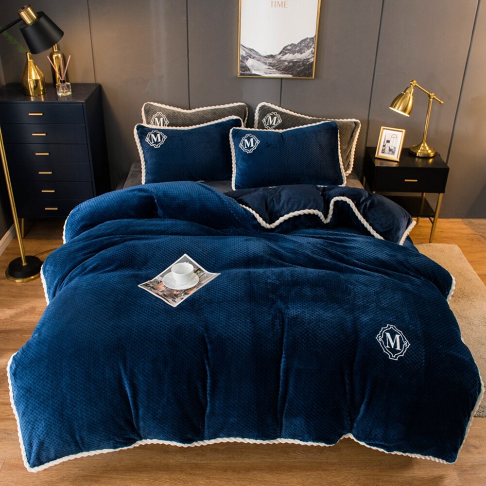 Housse de couette en flanelle rouge vin, ver doux, housse de couette en molleton, 1 pièce, épaisse et chaude: 8 / 180x220cm(1pcs)