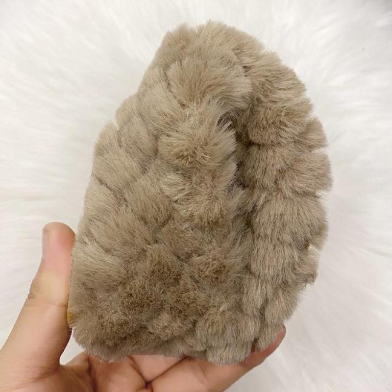 Sans lacet chaussures plates femme chaussures plates en peluche hiver chaussures grande taille femmes chaussures mocassins couleur unie confortable dames chaussures