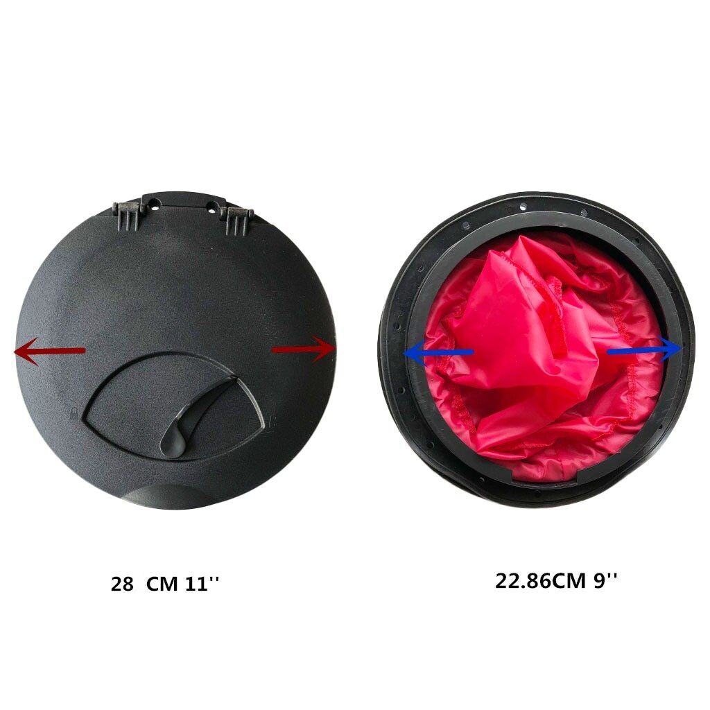 28cm 11&#39; Outer Diameter Nylon Hatch Cover Deck Plate Kit with Storage Bag for Marine Boat Kayak Canoe Fishing Dinghy