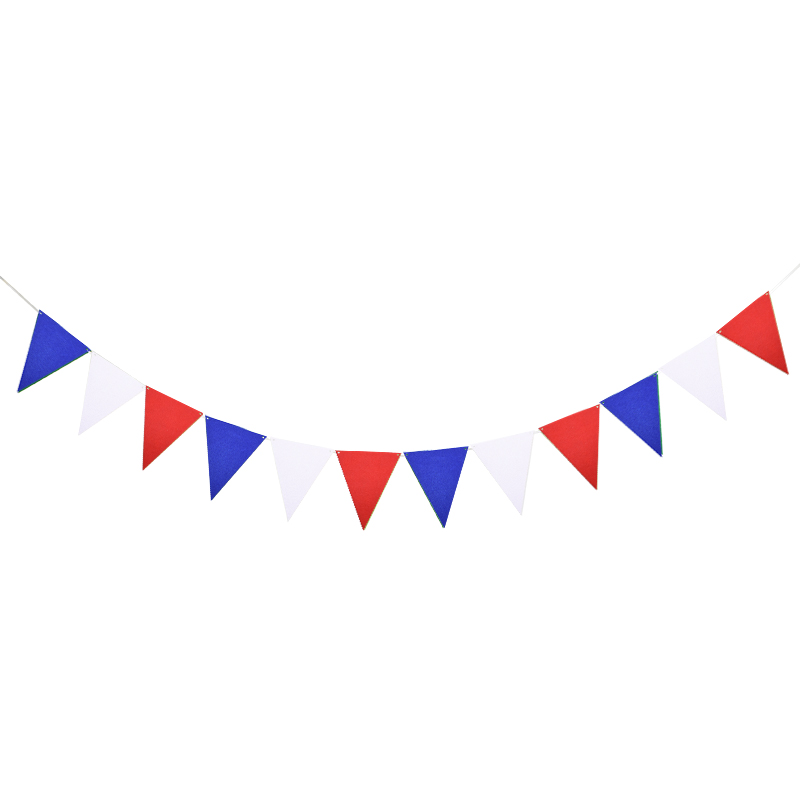 12 flaggor 2.5 meter födelsedagsbunting banderoller vimpel baby shower bröllopsgirland non-woven flaggor för fest heminredning rekvisita: B06
