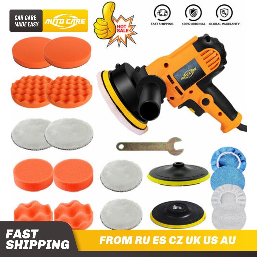 Polisseuse électrique 220V 5 pouces pour voiture | Machine à polir 600W, ponceuse de soins pour voiture, accessoires de tampons