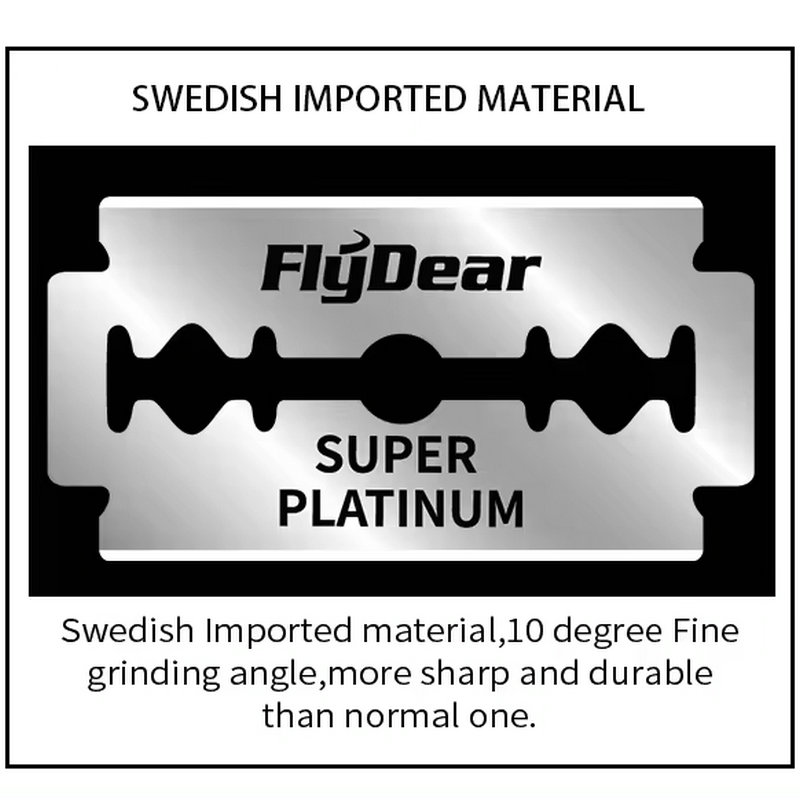 100 Stuks Scheermesjes Met Dubbele Rand Voor Heren-Veiligheidsscheermesjes Voor Het Scheren-Platina Roestvrijstalen Scheermesjes Met Dubbele Scheermesjes