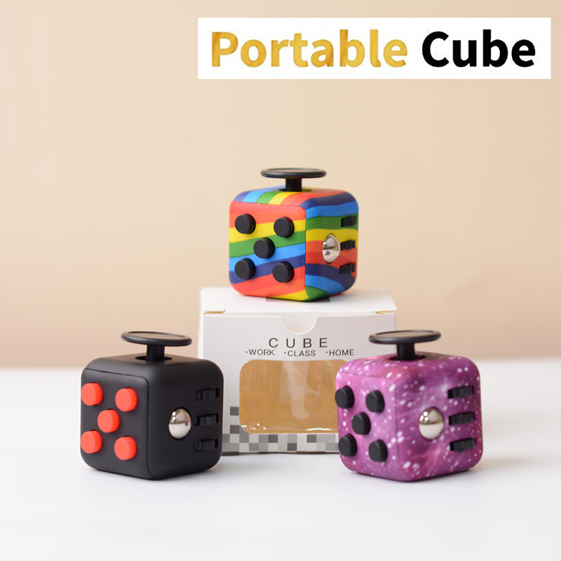 Populaire Kubus Speelgoed Dobbelstenen Decompressie Kleur Kinderen Educatief Speelgoed Volwassen Anti-Stress Vinger Sport Oefening Dobbelstenen