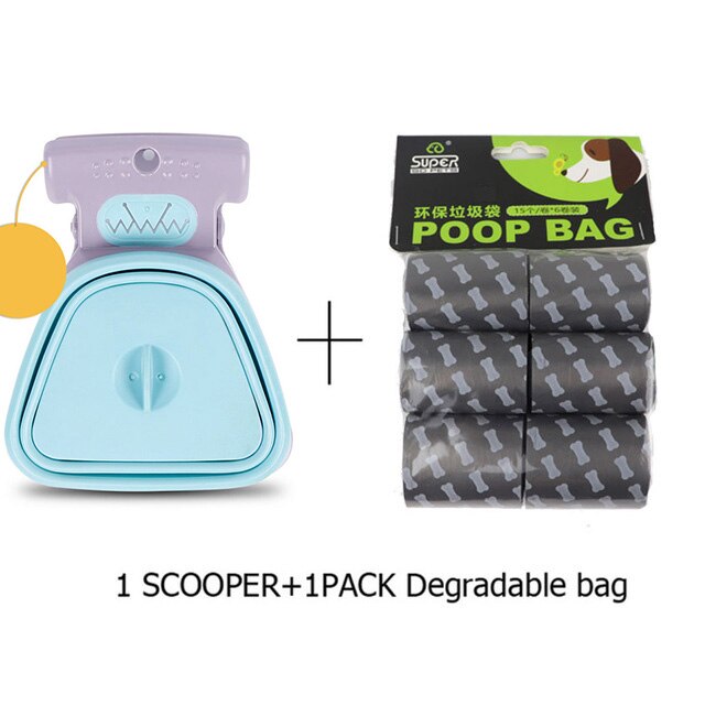 Poop Clip Dog Poop Picker Foldable Pet Poop Clip For Outdoor Use Pet Poop Storage Box Dog Sanitary Accessories With Garbage Bag