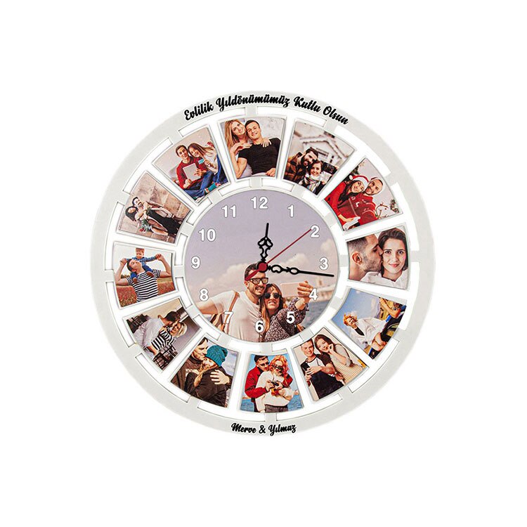 Wood 13 Photo Sublimation Wall Clock