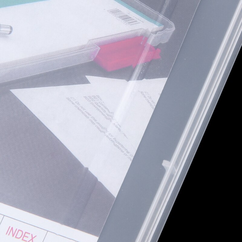 A4 Files Plastic Document Case Storage Box Holder Paper Office School Organizer red