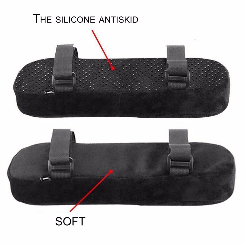 2 st stol armstödsdynor ultramjukt memory foam armbågskudde stöd universell passform för hem eller kontor stol för armbågsavlastning