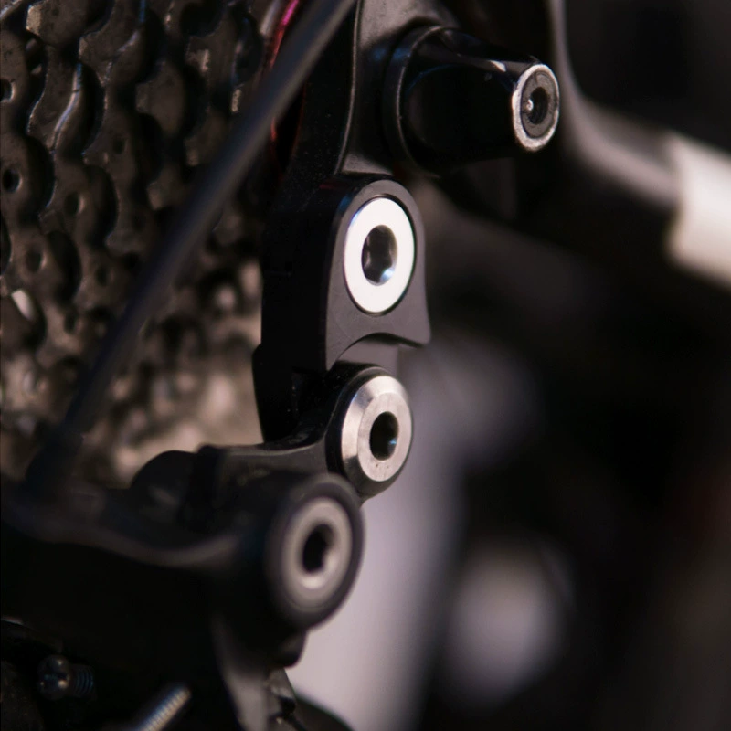 1 unidad de extensión de suspensión de cambio trasero de bicicleta, extensor de aluminio para bicicleta de carretera, marco de ciclismo de montaña, extensor de gancho trasero, piezas de bicicleta