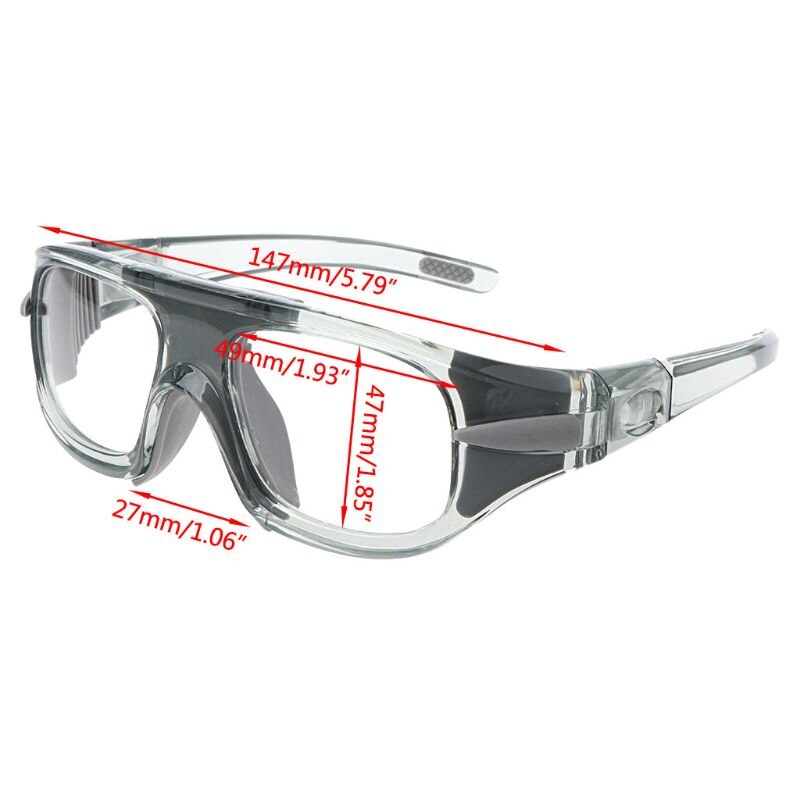 Gafas deportivas protectoras para baloncesto y fútbol, lentes ópticos de seguridad con marco extraíble para miopía, R9CE
