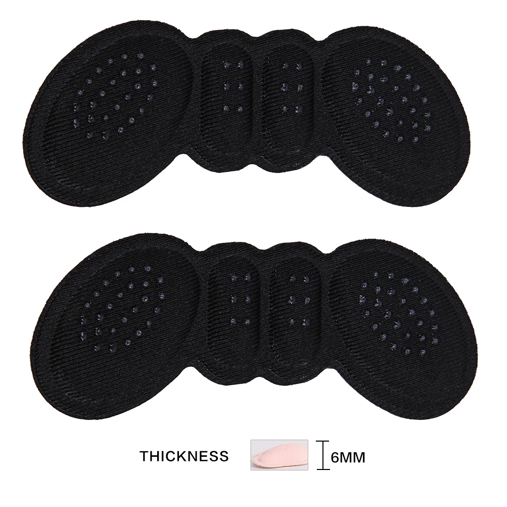 2 stücke High Heel Pads für Sandalen Schuhe in lagen verstellbare Anti wear Kissen Einlegesohlen Füße Einsatz Einlegesohle Heels Pad Protector Vorfuß: Silber