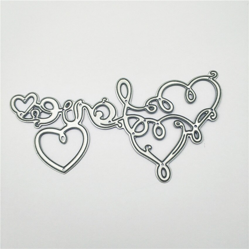 Die cutting die love metal crafts paper embossed DIY embossed Christmas Year