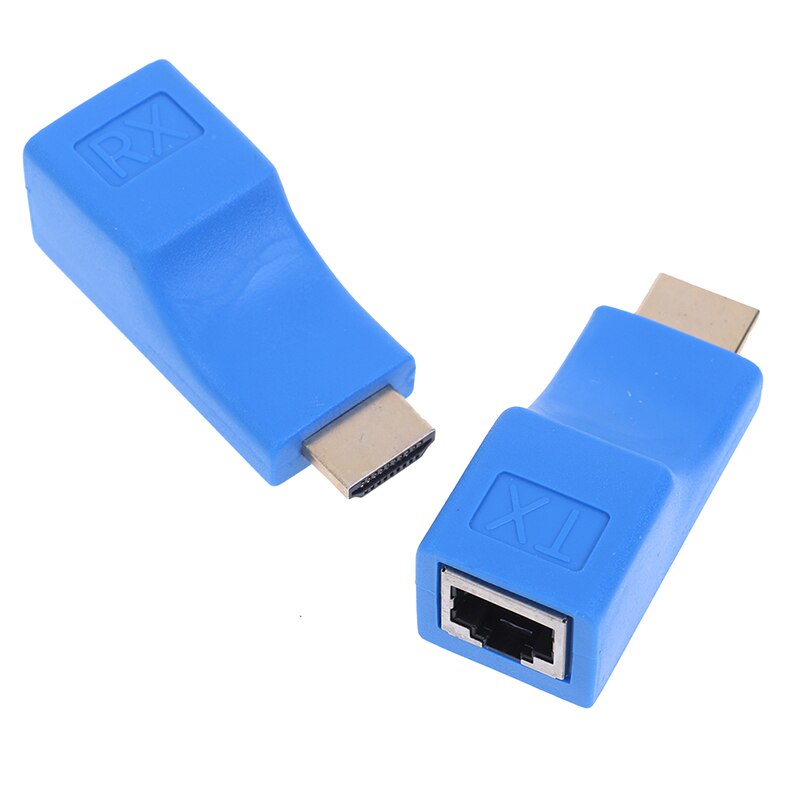 2Pcs 1080P Hdmi Extender Rj45 Over Cat 5e/6 Netwerk Lan Ethernet Versterker