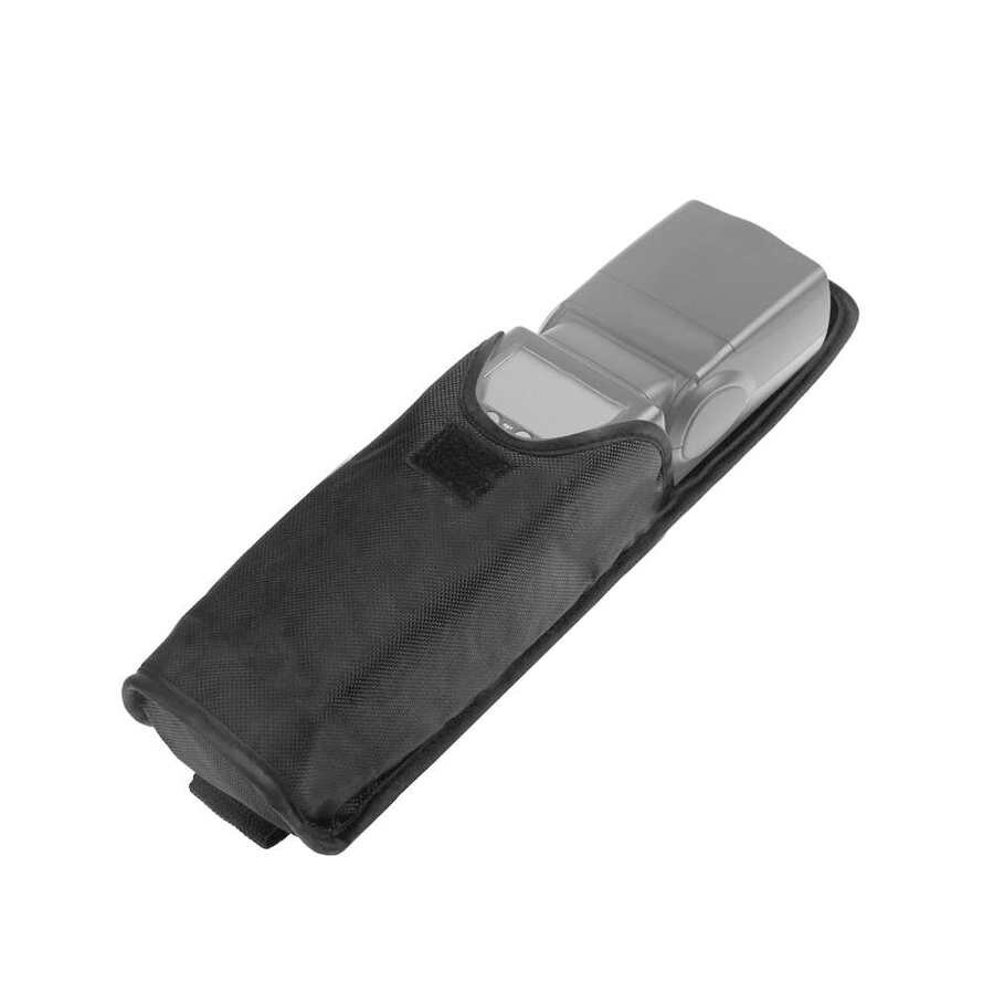 Quilted Fabric Black Flash Light Bag Photography Video Lamp Accessory Protection Pouch for SB600 YN460 430EX YN468