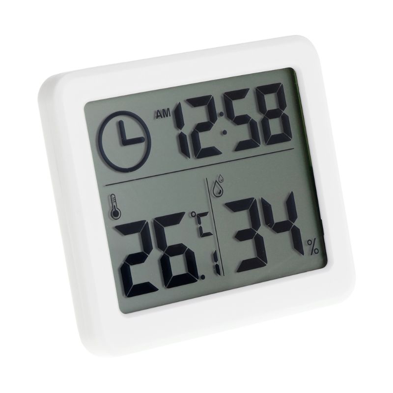 Automatic Electronic Temperature&Humidity Monitor Clock 3.2\" LCD Digital Screen
